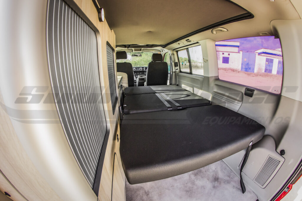 cama camper Volkswagen Caravelle T6 batalla corta